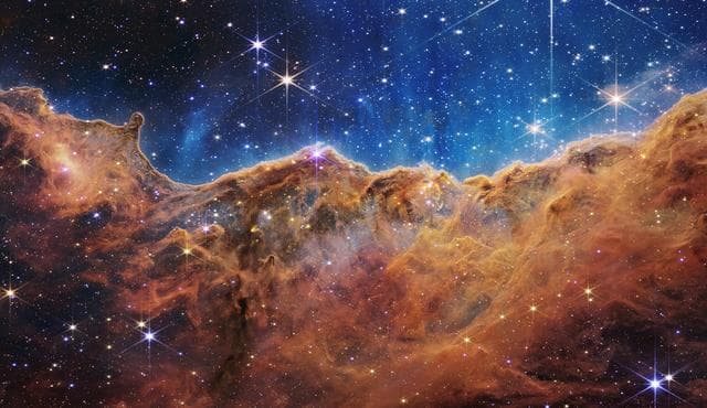 NASA image: James Webb Space Telescope NIRCam Image of the “Cosmic Cliffs” in Carina Nebula