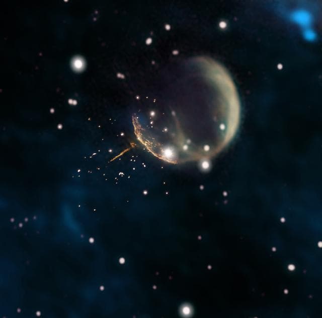 NASA image: CTB 1 supernova remnant