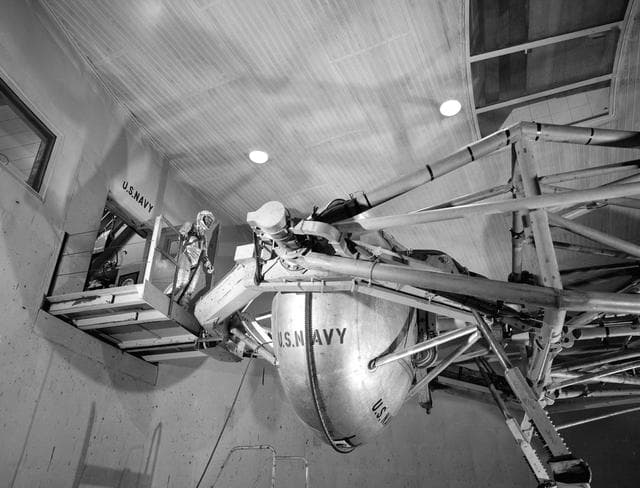 NASA image: SCHIRRA, WALTER, JR., ASTRONAUT - TRAINING - CENTRIFUGE - PA 