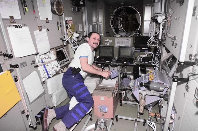 NASA image: Usachev in Service Module
