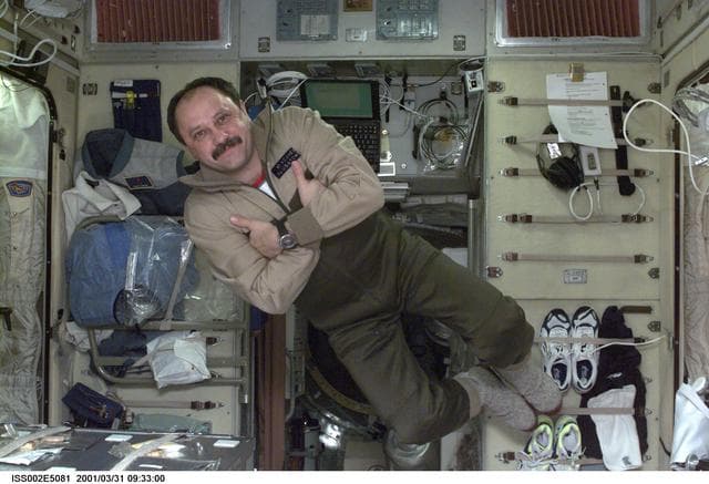 NASA image: Usachev in Service Module