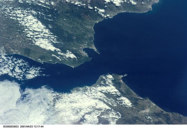 NASA image: Strait of Gibraltar as seen by Expedition Two crew