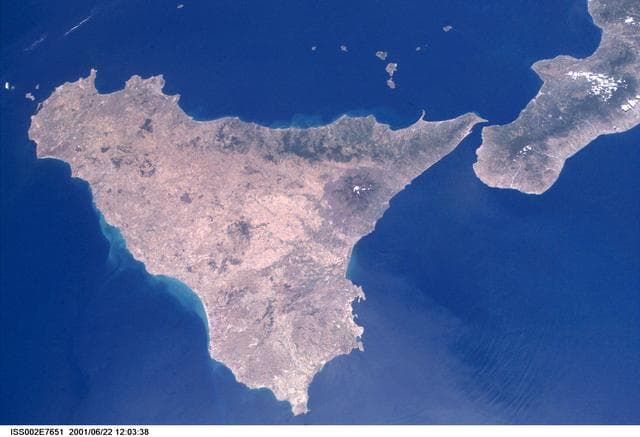 NASA image: Island of Sicily taken by Expedition Two crew
