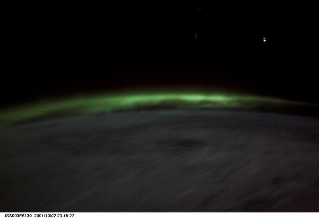 NASA image: Earth observation of an aurora taken during the Expedition Three mission