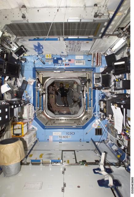NASA image: Interior view of the U.S. Laboratory taken during Expedition Four