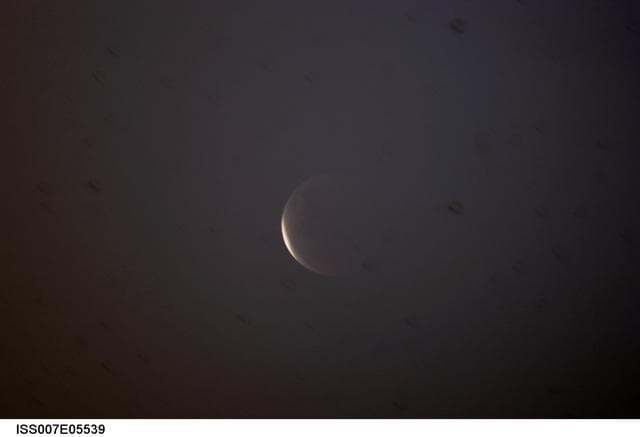 NASA image: Views of the Lunar Eclipse taken by the Expedition Seven crew