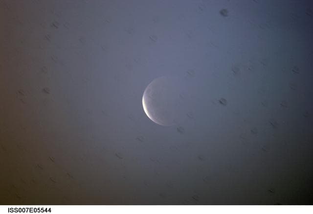 NASA image: Views of the Lunar Eclipse taken by the Expedition Seven crew