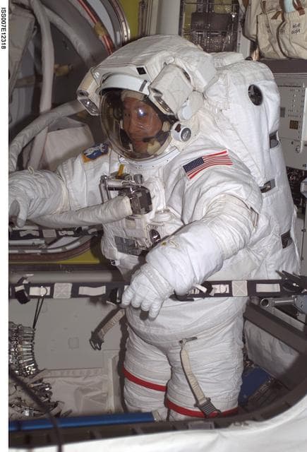 NASA image: Checkout, resizing, and fitcheck of one of the three available EMUs