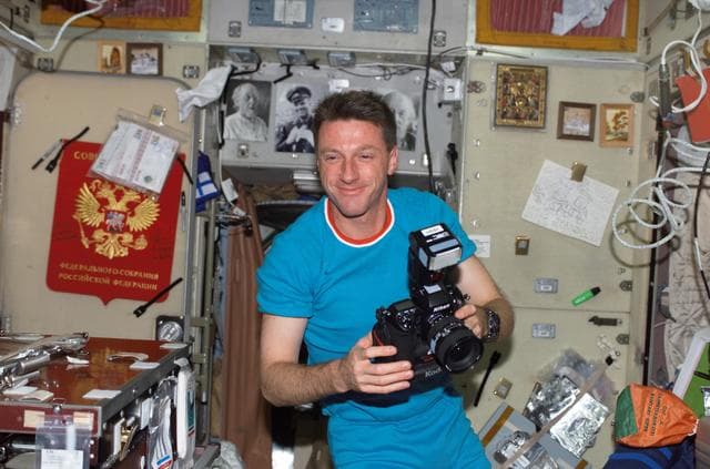 NASA image: Foale with digital camera