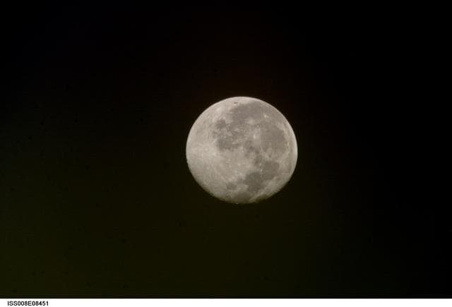 NASA image: View of the Full Moon taken during Expedition 8