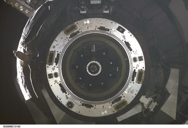 NASA image: Progress M-248 / 12P undocking as seen from SM during Expedition 8