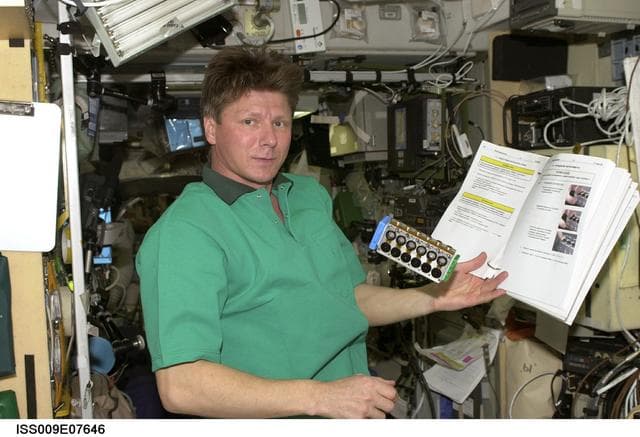 NASA image: FORRAY experiment for the ESA DELTA Research during Expedition 8/9 joint operations