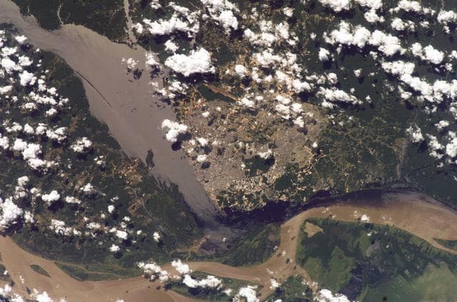 NASA image: Crew Earth Observations (CEO) taken during Expedition 9 over Brazil