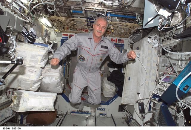 NASA image: Expedition 11 Science Officer and Flight Engineer John Phillips in U.S. Laboratory.
