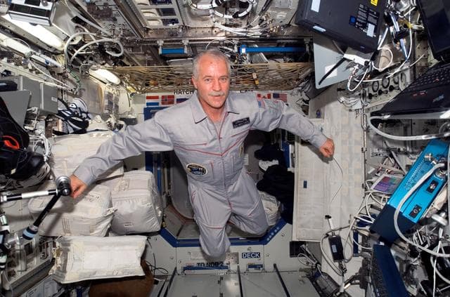 NASA image: Expedition 11 Science Officer and Flight Engineer John Phillips in U.S. Laboratory.