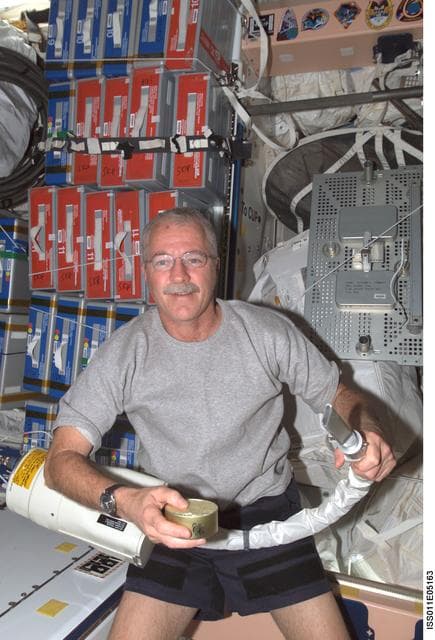 NASA image: Expedition 11 Science Officer and Flight Engineer John Phillips in Node 1/ Unity