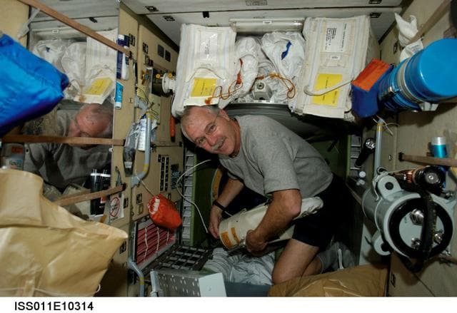 NASA image: Phillips in FGB / Zarya module