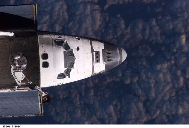 NASA image: Mapping sequence performed during the STS-114 R-Bar Pitch Maneuver.