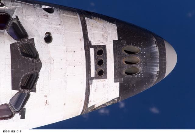 NASA image: Mapping sequence performed during the STS-114 R-Bar Pitch Maneuver.