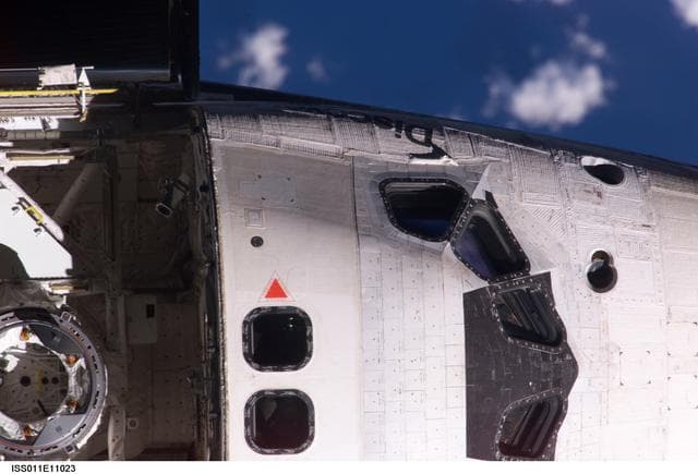 NASA image: Mapping sequence performed during the STS-114 R-Bar Pitch Maneuver.