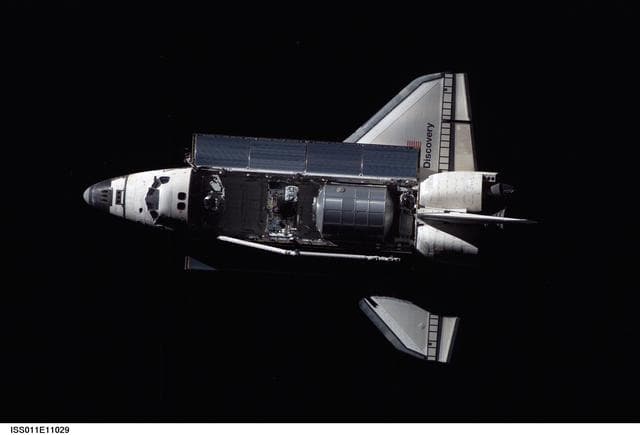 NASA image: Mapping sequence performed during the STS-114 R-Bar Pitch Maneuver.