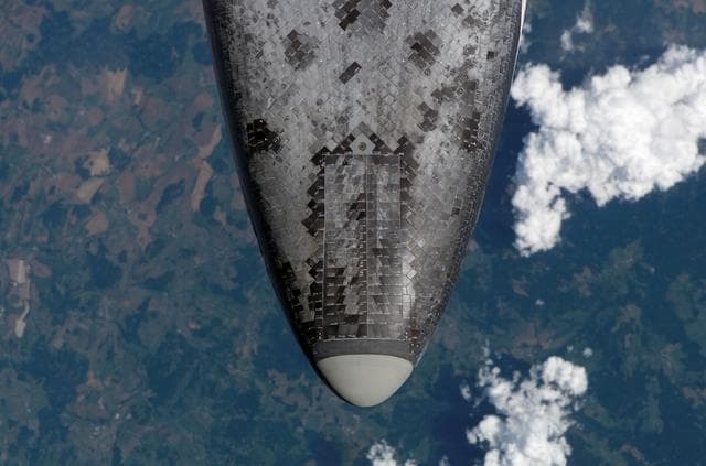 NASA image: Mapping sequence performed during the STS-114 R-Bar Pitch Maneuver.