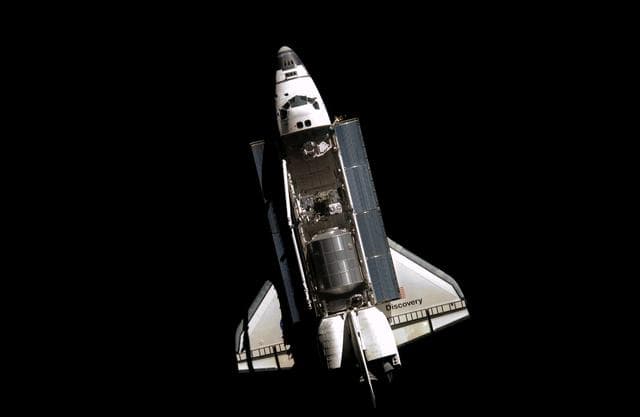 NASA image: STS-114 Discovery's approach for docking