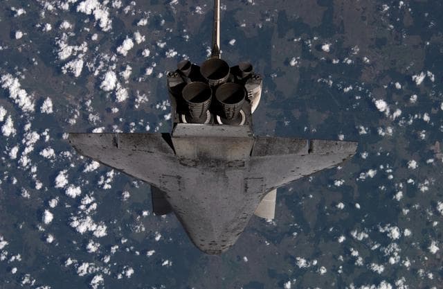 NASA image: STS-114 Discovery's approach for docking