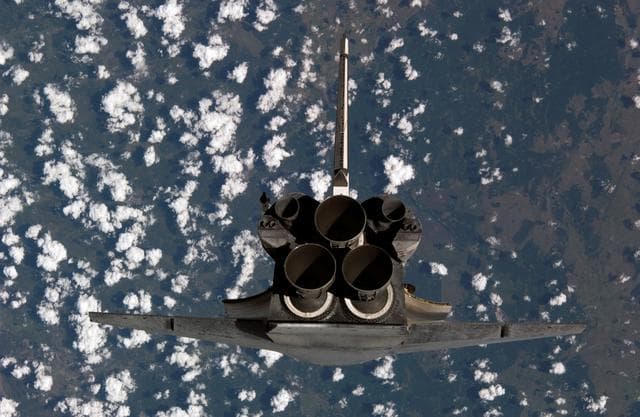 NASA image: STS-114 Discovery's approach for docking