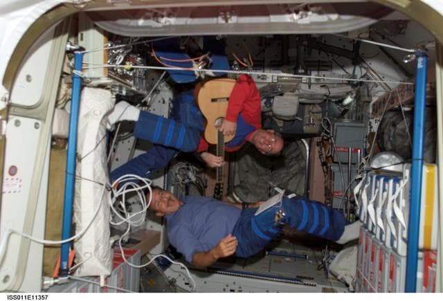 NASA image: Robinson and Camarda in Node 1 / Unity module