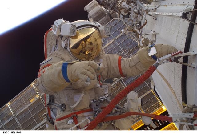 NASA image: Phillips during EVA
