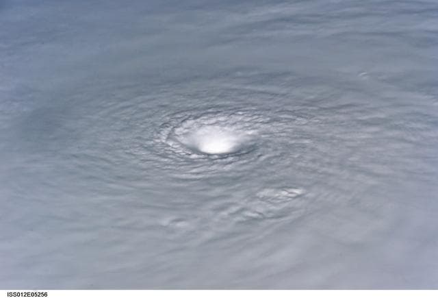 NASA image: Crew Earth Observations of Hurricane Wilma taken during Expedition 12