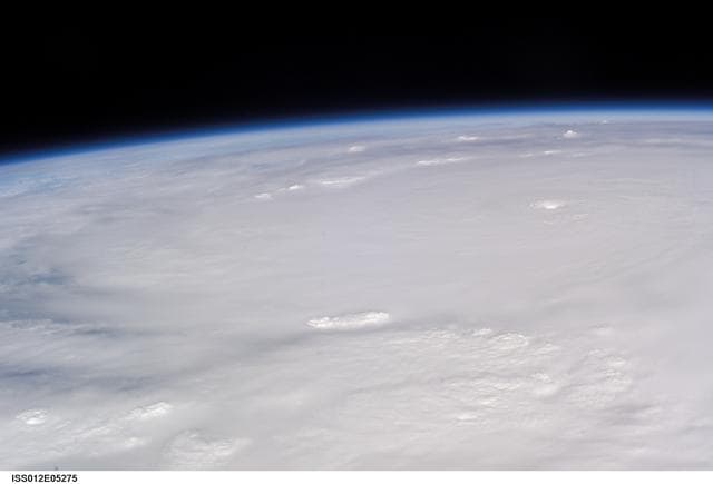 NASA image: Crew Earth Observations of Hurricane Wilma taken during Expedition 12