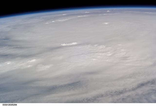 NASA image: Crew Earth Observations of Hurricane Wilma taken during Expedition 12