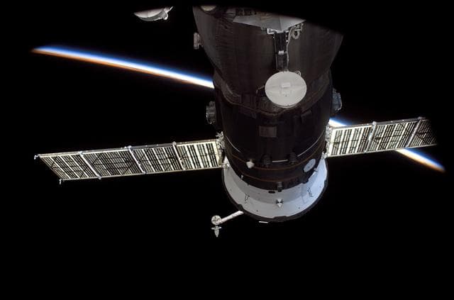NASA image: Progress Spacecraft docks with the ISS during Expedition 12