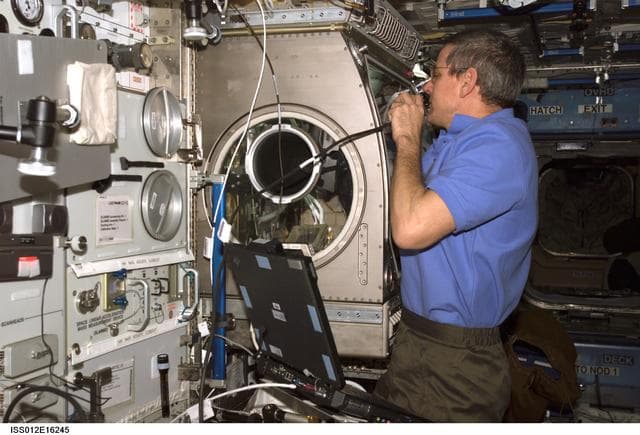 NASA image: PromISS 4 hardware set up in the MSG during Expedition 12