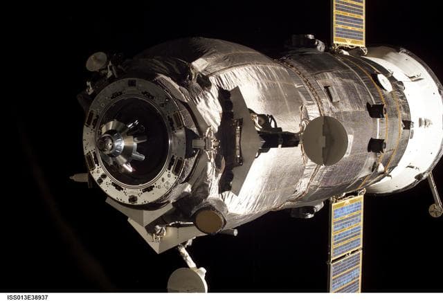 NASA image: Progress 20P after undocking from the ISS during Expedition 13