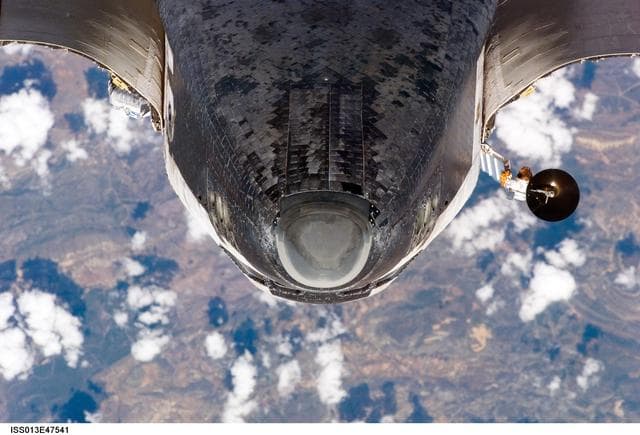 NASA image: Mapping sequence performed during the STS-121 R-Bar Pitch Maneuver