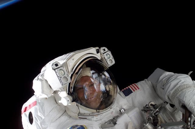NASA image: Sellers during first STS-121 EVA