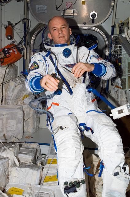 NASA image: Williams wearing Sokul Suit