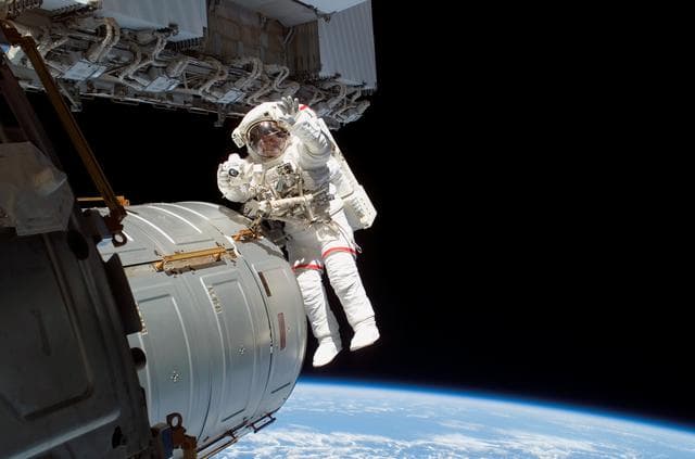 NASA image: Williams during EVA 5 on Expedition 13