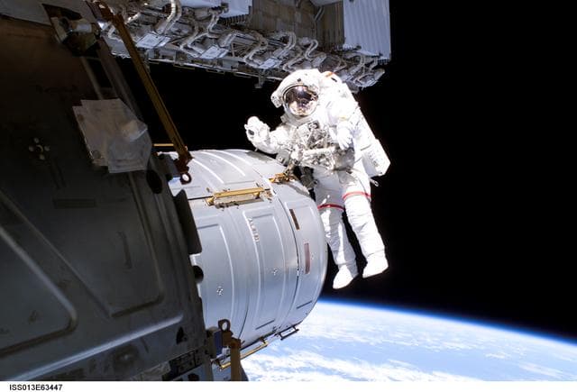 NASA image: Williams during EVA 5 on Expedition 13