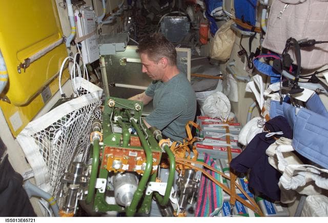 NASA image: Reiter during maintenance tasks in the FGB