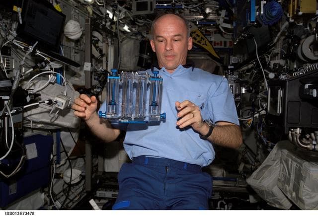 NASA image: Williams performs CFE investigation in the U.S. Laboratory during Expedition 13