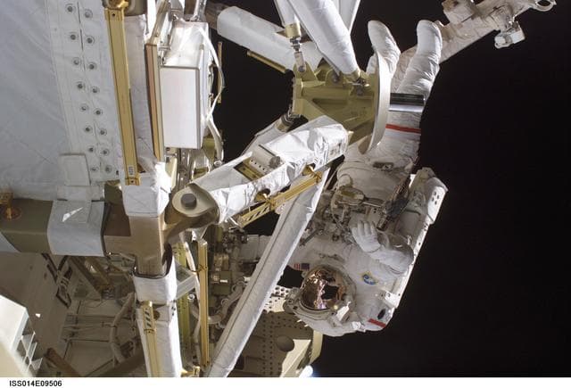 NASA image: Curbeen during first EVA