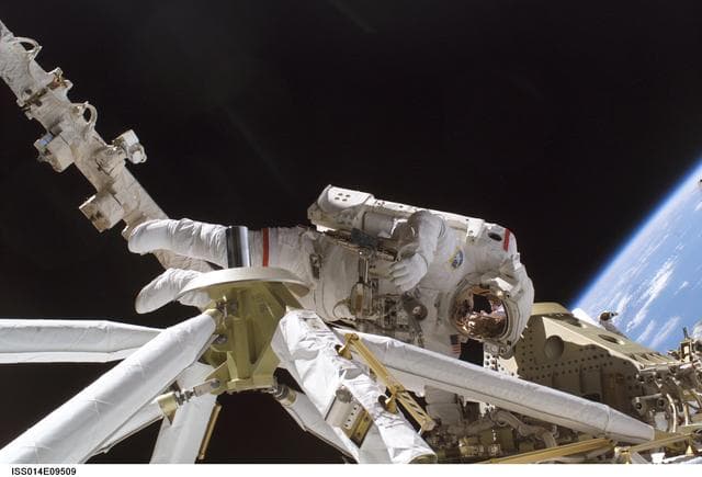NASA image: Curbeen during first EVA