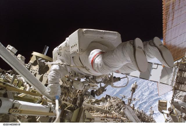 NASA image: Curbeen during first EVA