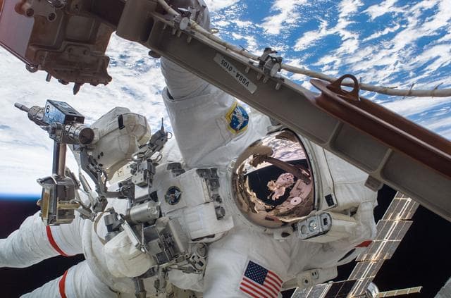 NASA image: Curbeen during first EVA