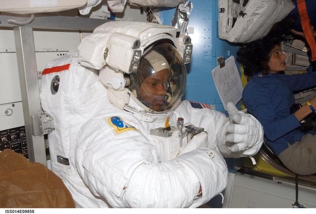 NASA image: Curbeam in Quest airlock prior to EVA