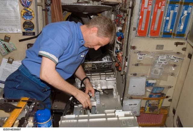 NASA image: Reiter performs TVIS maintenance